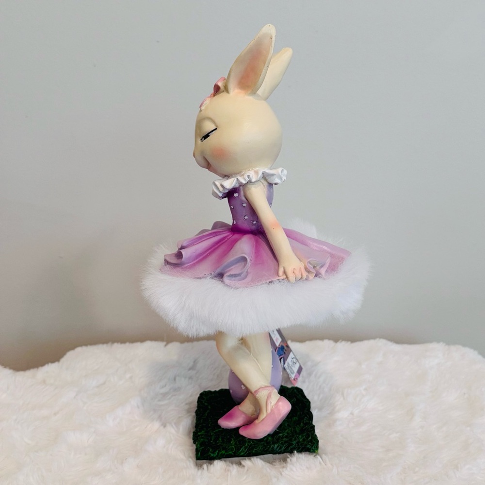 Jolie Fleur Easter Bunny Ballerina Girl In Purple Tutu NEW - Picture 5 of 8
